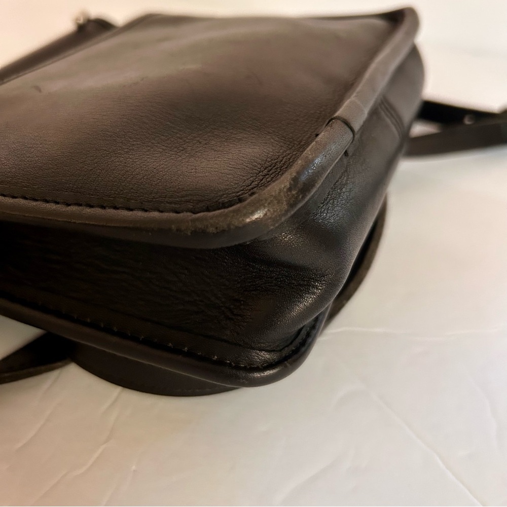 Jack George’s Vintage Black Leather Crossbody Bag - Picture 8 of 16